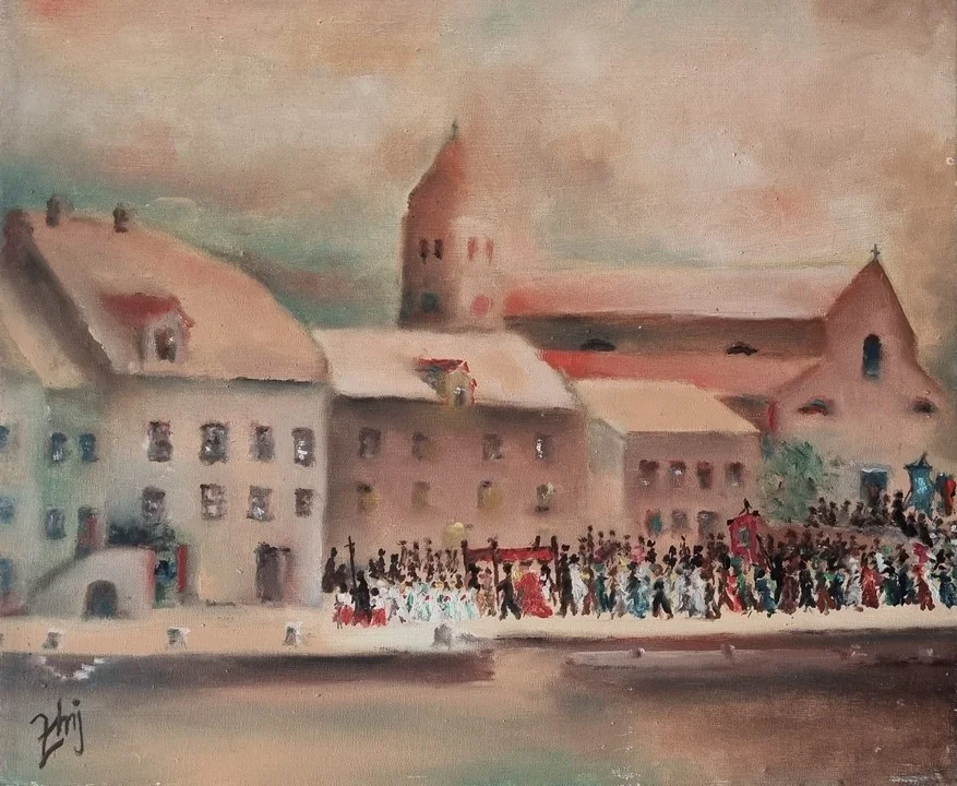 Zvonimir Smojver – procesija pred crkvom sv. Karla Boromejskog