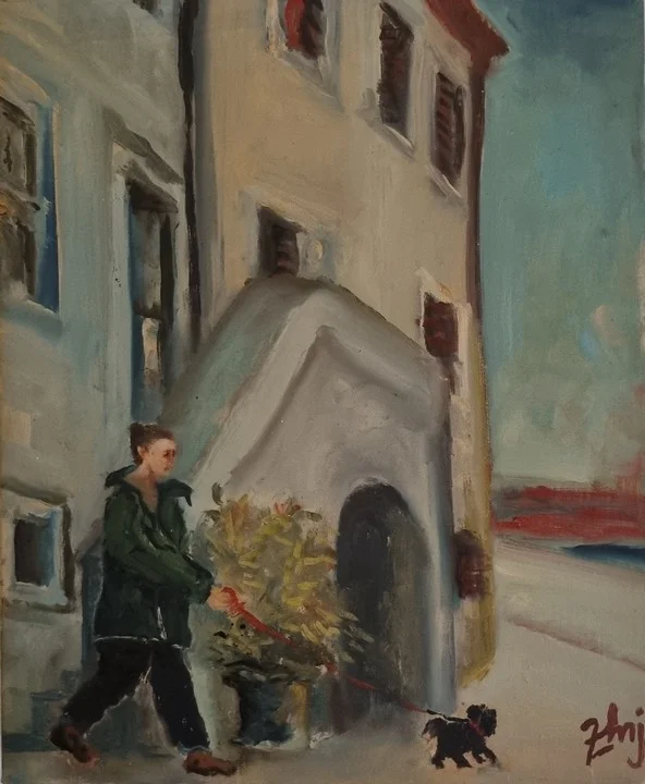 Zvonimir Smojver – Marijana u šetnji sa psom