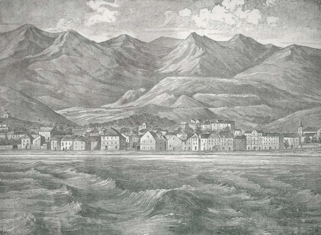 Author M.T. - Karlobag, view from the sea