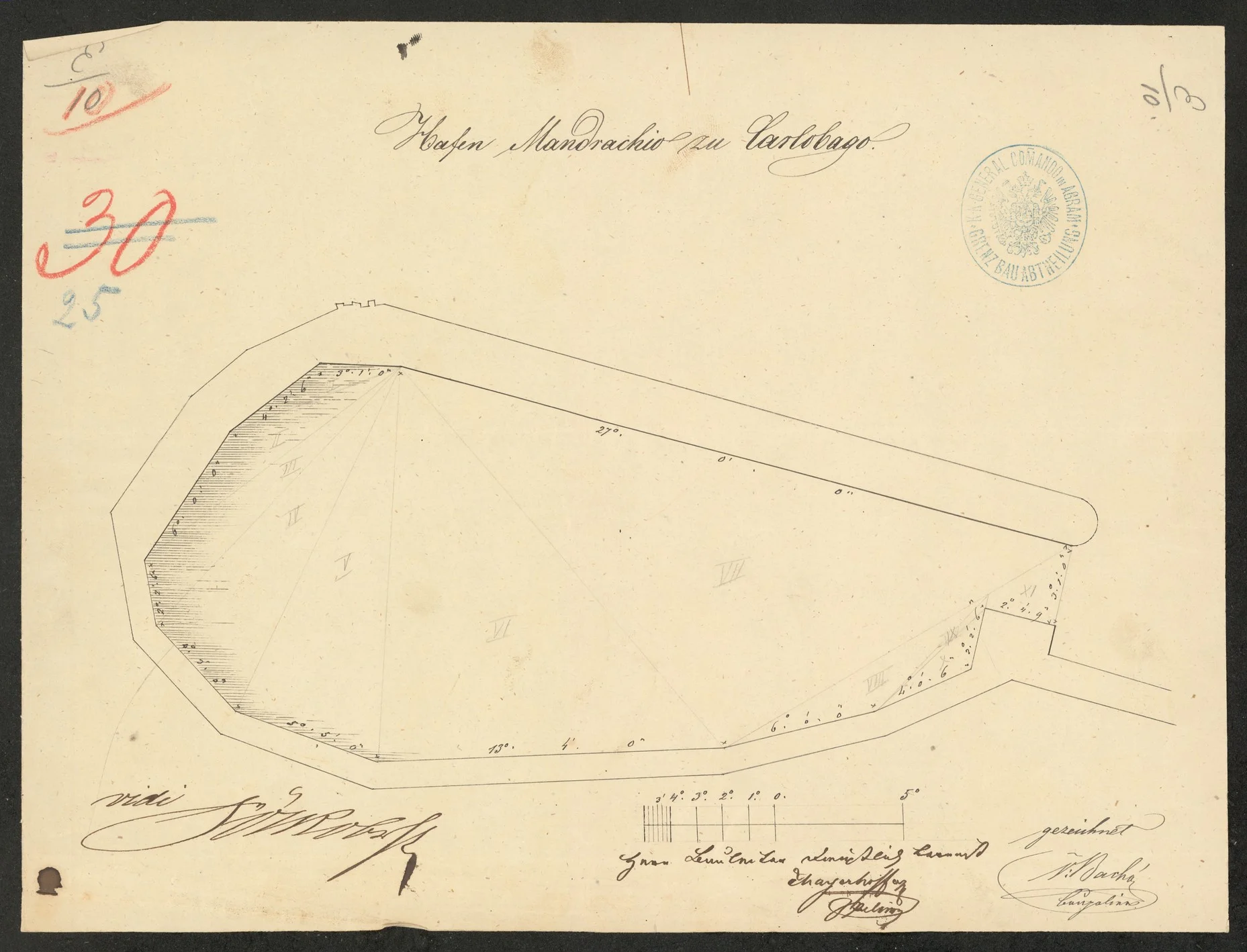 Geometric plan of the mandrač